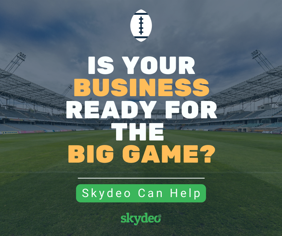 Looking to advertise your business around the time of the Super Bowl? Skydeo can help.