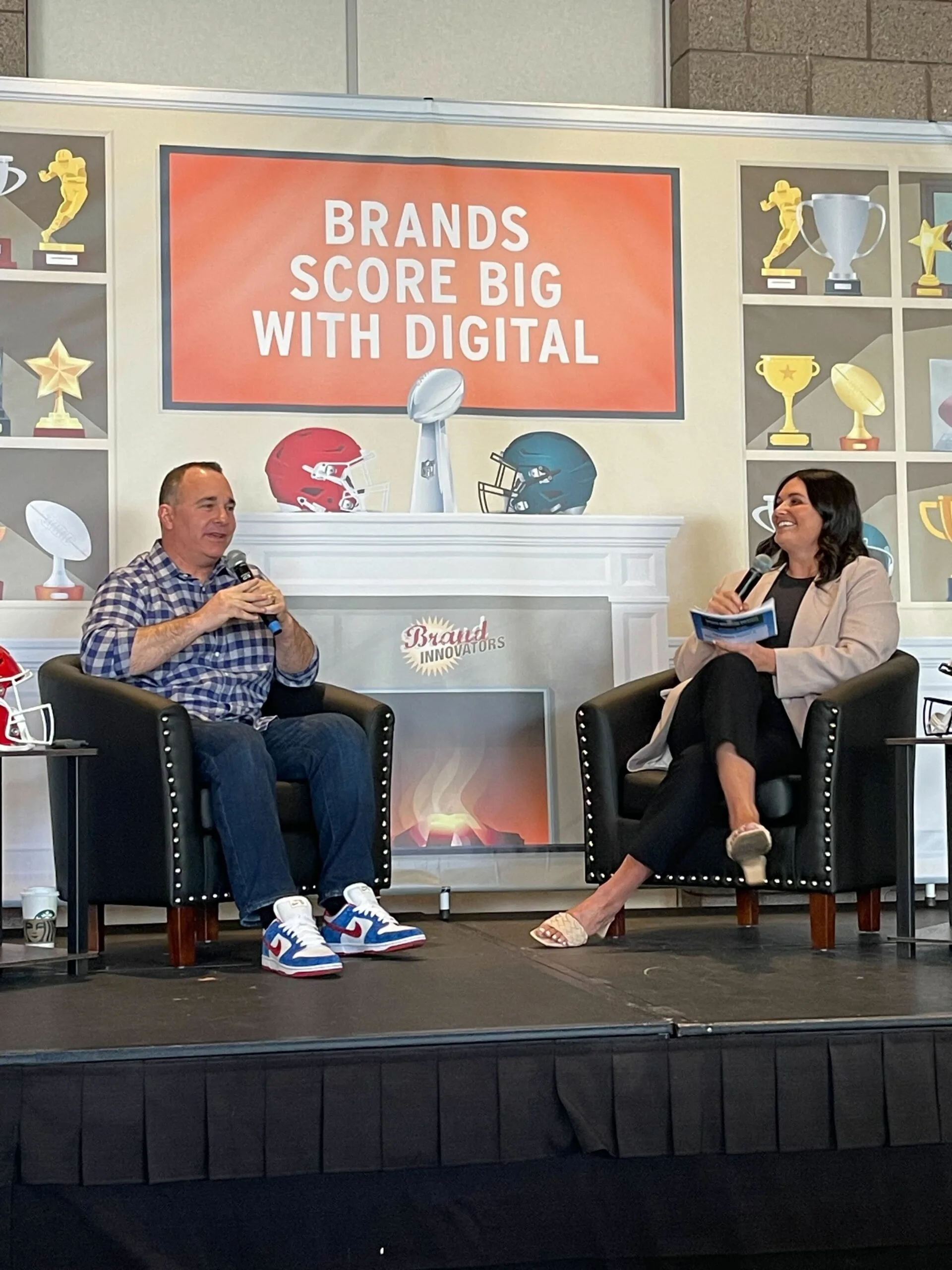 Photo of: Todd Kaplan, Chief Marketing Officer, Pepsi and Brittany Komack, Business Lead, Food & Beverage, Google